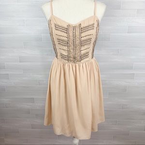 American Eagle Blush Pink Beaded Bodice Sundress